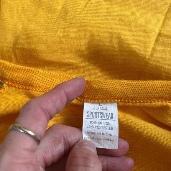 Vintage 1980s screen print ringer tee - Picture 4 of 4